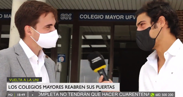 El Colegio Mayor Francisco de Vitoria abre sus puertas a Telemadrid ante el inicio del nuevo curso CM TELEMADRID El Colegio Mayor Francisco de Vitoria abre sus puertas a Telemadrid ante el inicio del nuevo curso Estudiar en Universidad Privada Madrid